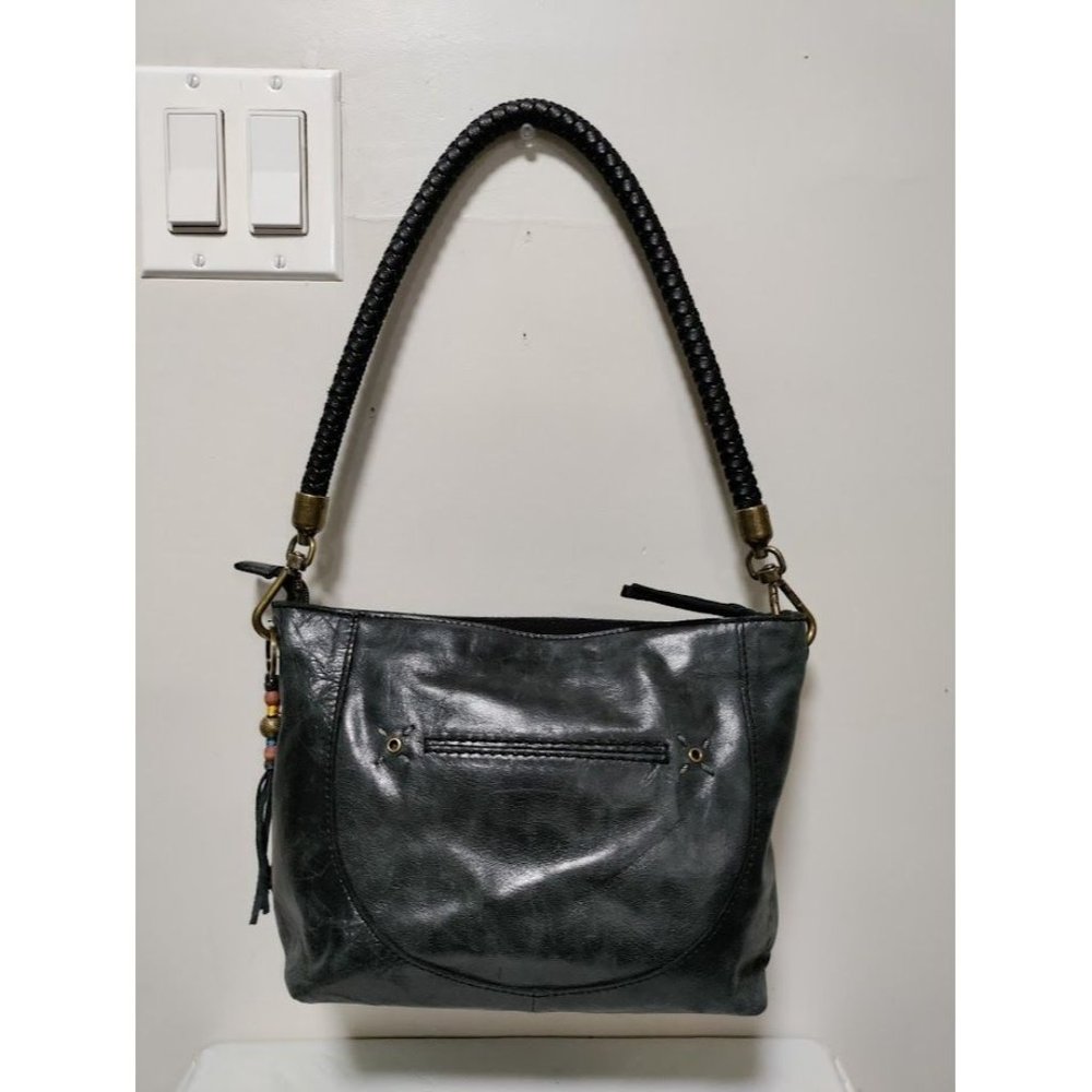 The Sak Womens Indio Leather Hobo Shoulder Bag Handbag Black One Size - Picture 5 of 15